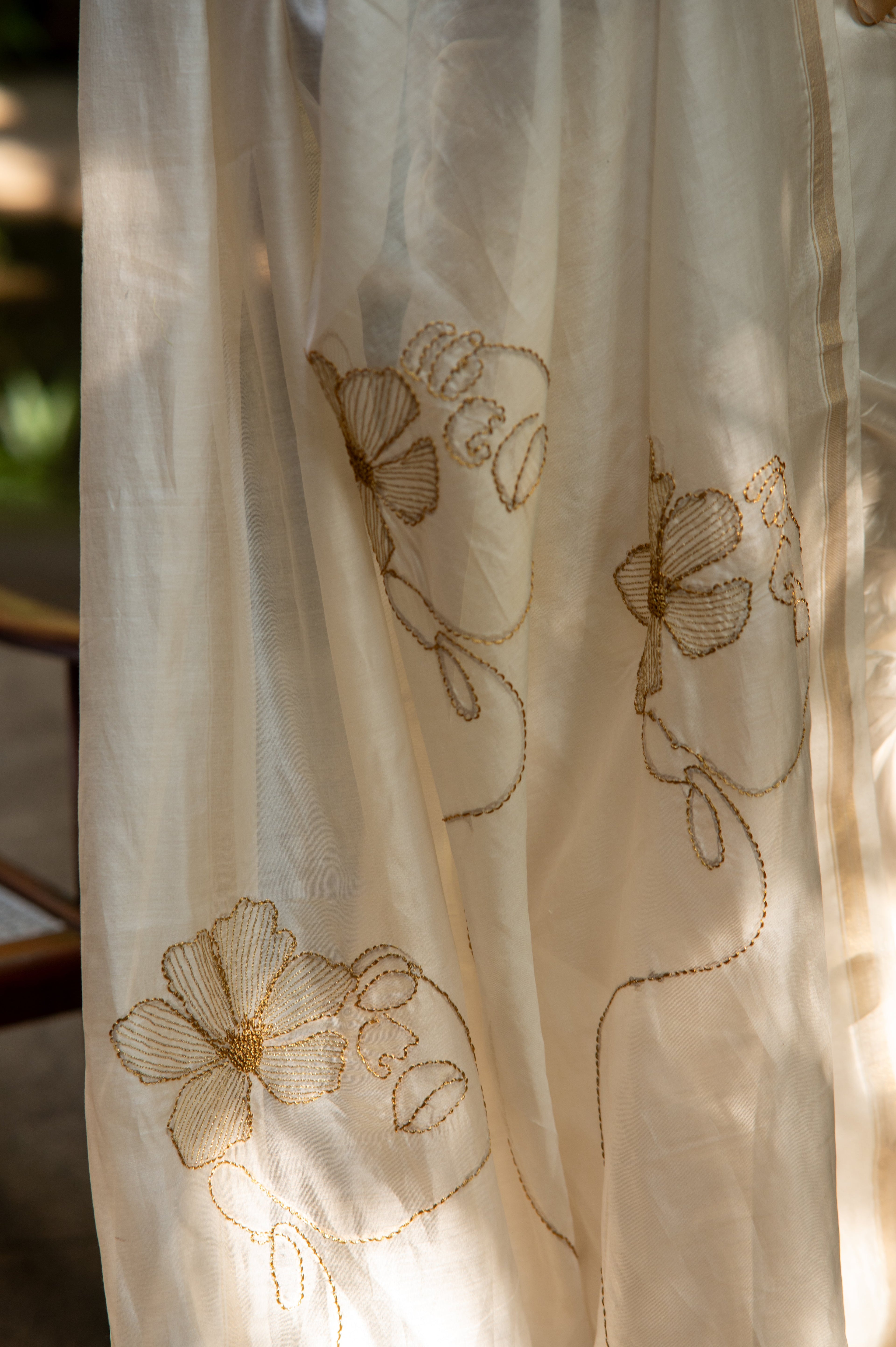 Hand Crafted - Hand Embroidered Chanderi Silk
