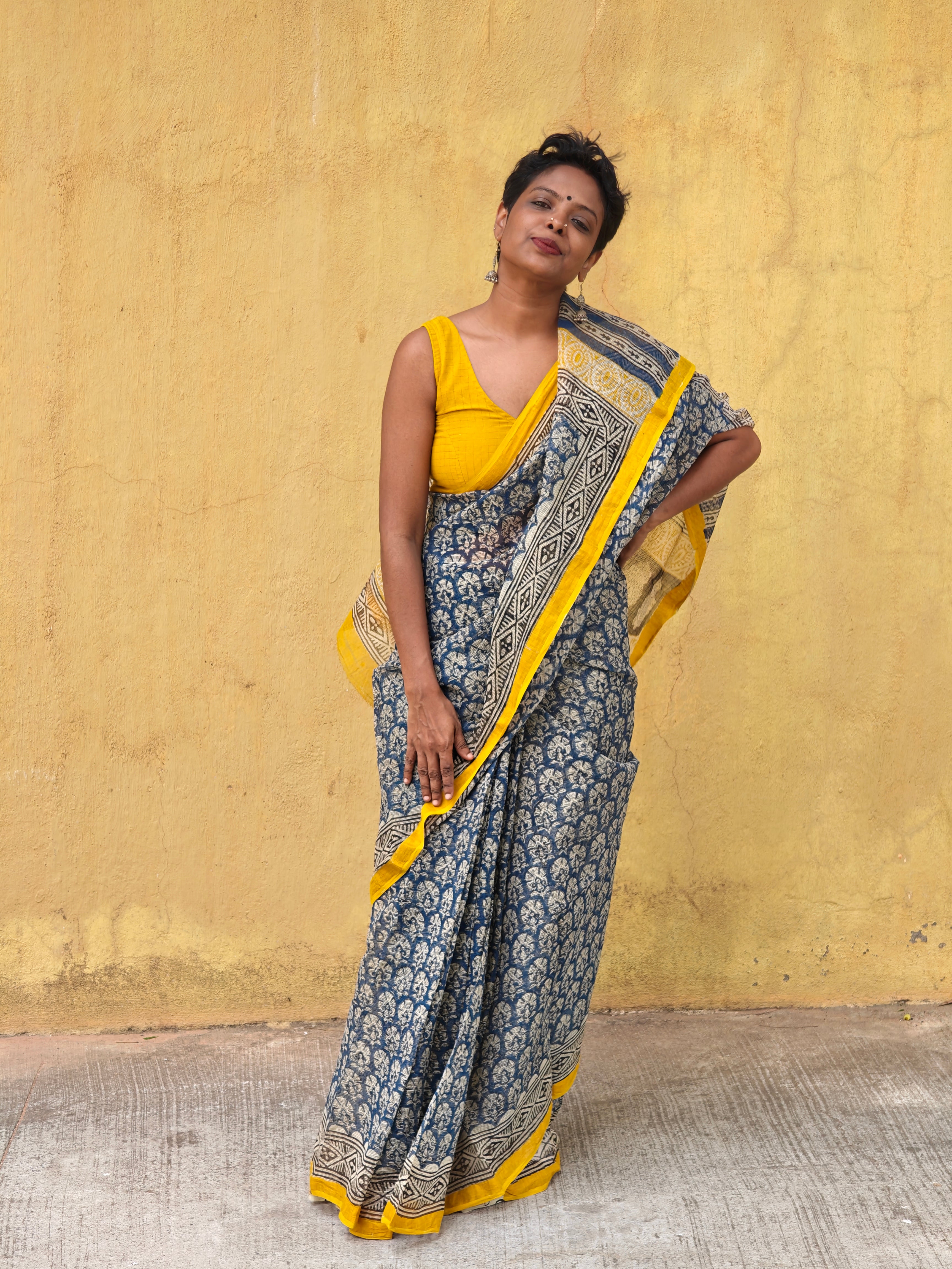 Nila -Mustard border