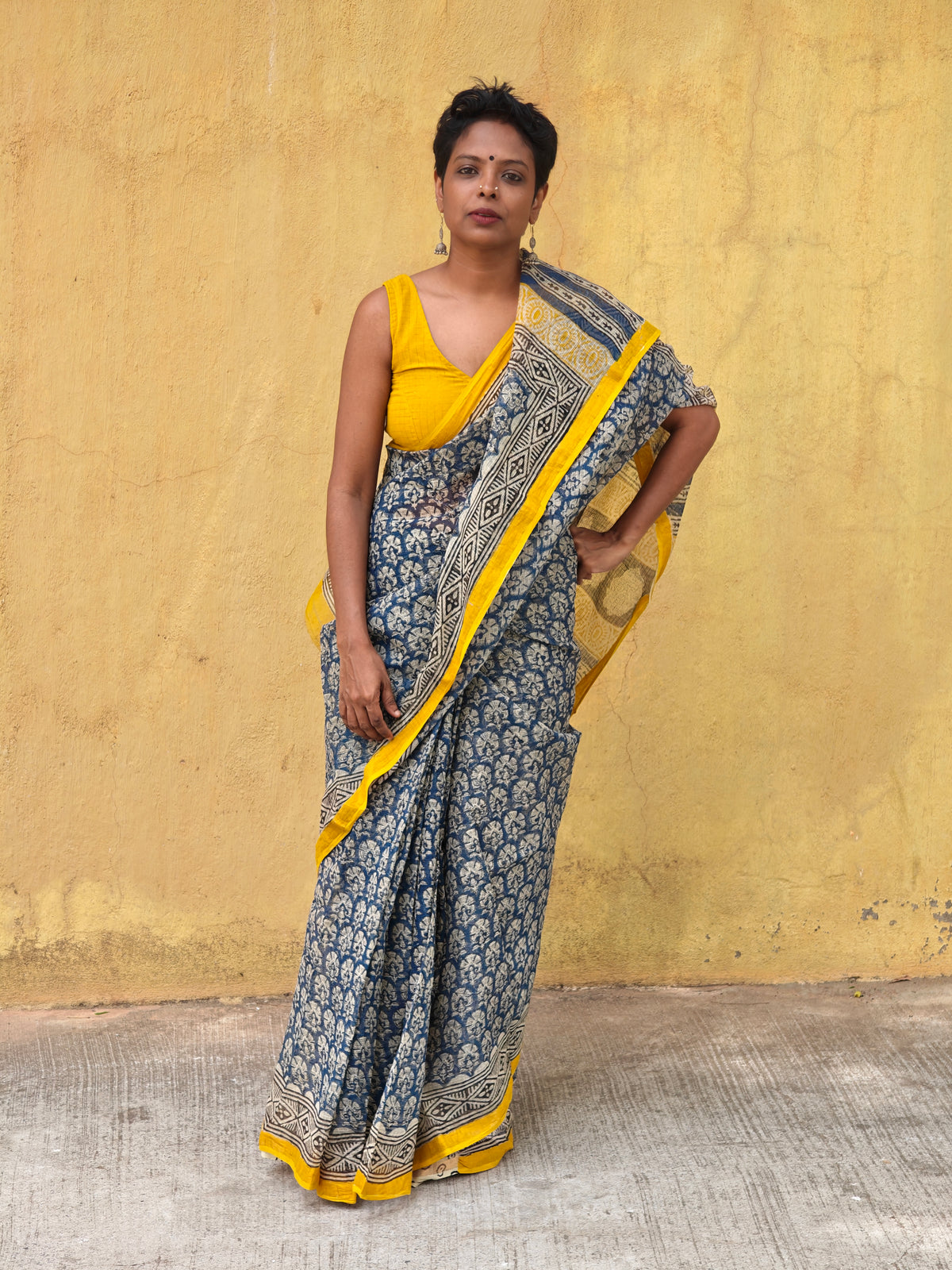 Nila -Mustard border