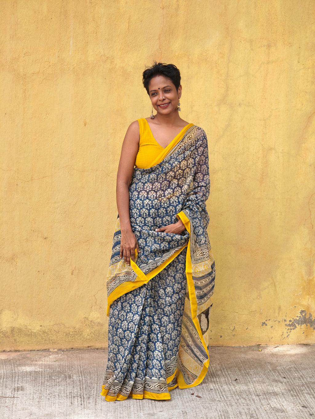 Nila -Mustard border