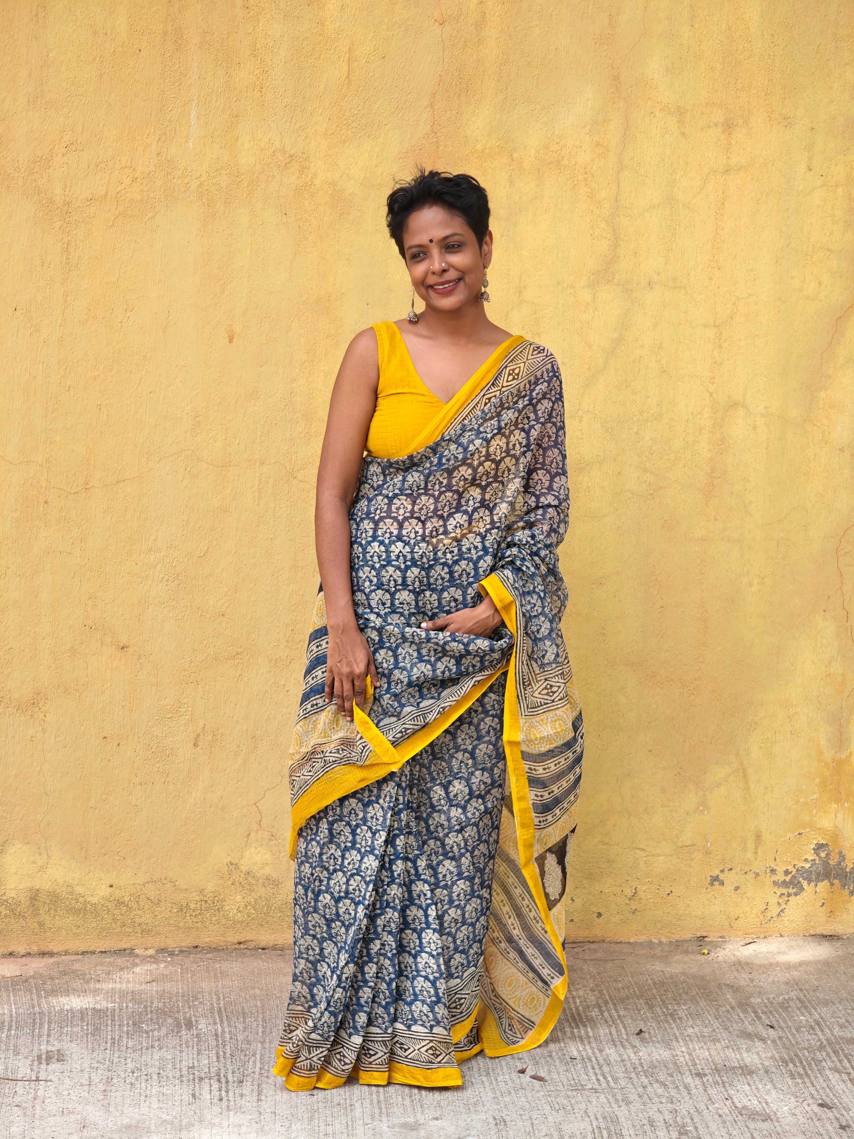 Nila -Mustard border