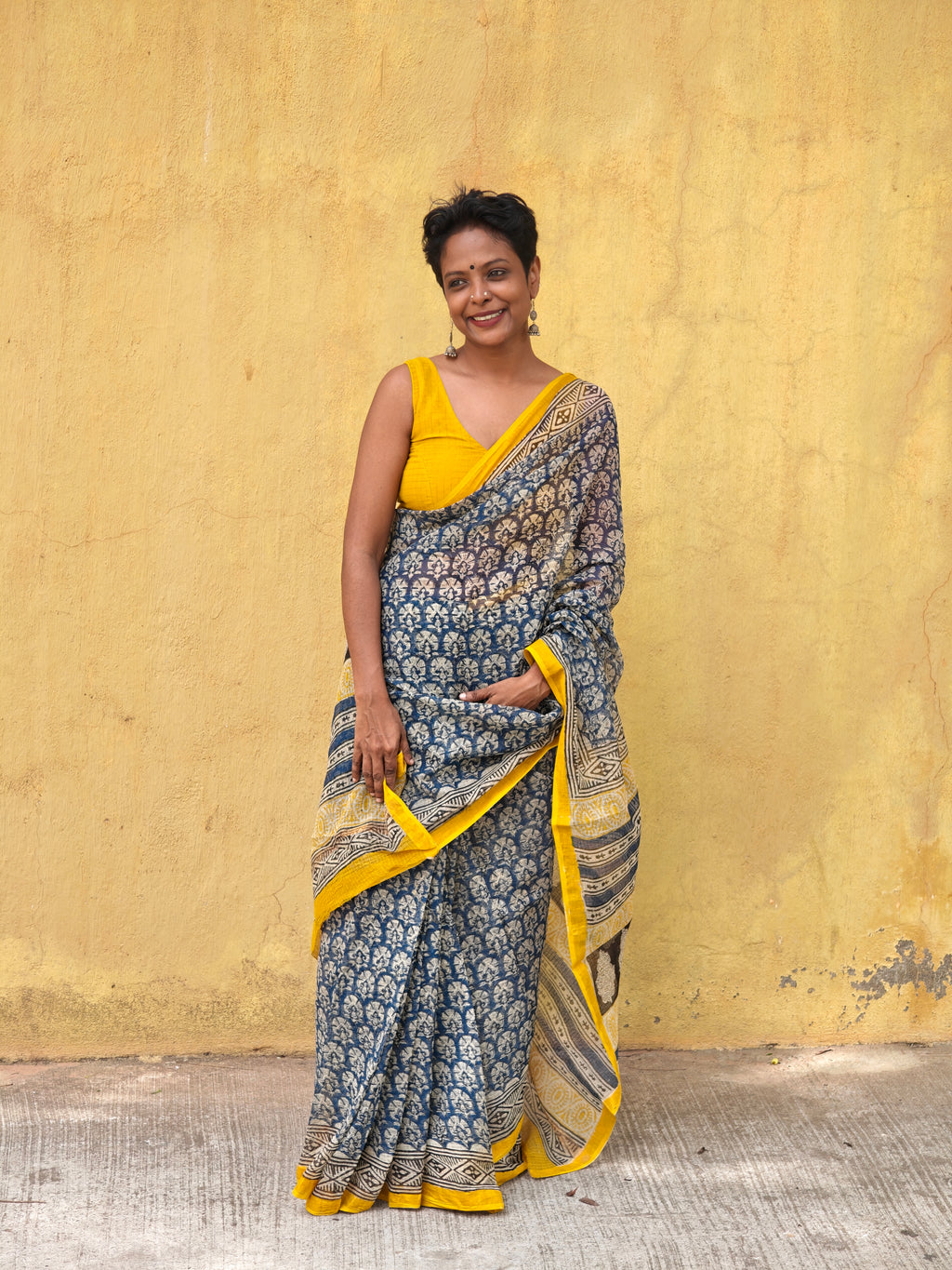 Nila -Mustard border